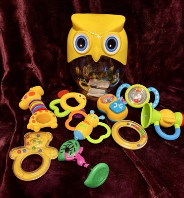 Baby Rattles Teether Rattle Set,Shaker Grab Rattle Baby Infant Newborn ...