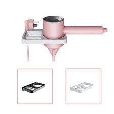 Installation facile s��che-cheveux organisateur ��tag��re support mural pour sal