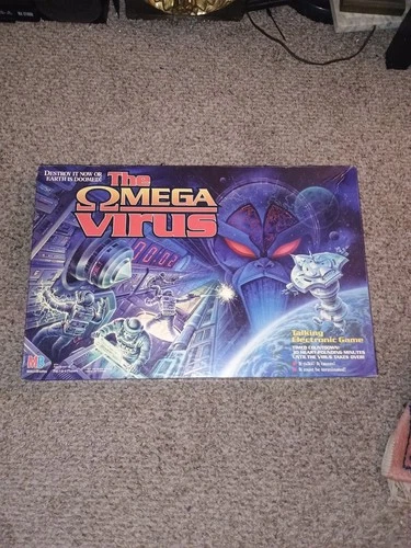1992 MILTON BRADLEY THE OMEGA VIRUS TALKING ELECTRONIC BOARDGAME vintage