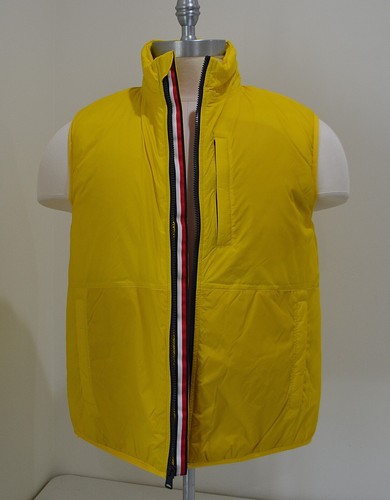 NWT MEN'S TOMMY HILFIGER YELLOW PUFFER VEST SLEEVELESS JACKET SZ M L - Picture 7 of 7