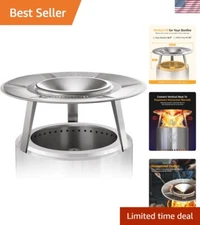 Fire Pit Heat Deflector for Solo Stove Bonfire 19.5", Portable 304 Stainless ...