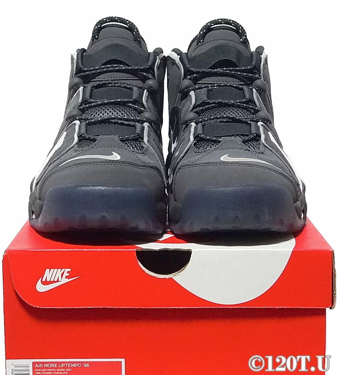 Nike Air More Uptempo 96 Iron Grey White Smoke Grey DQ5014 068 Size 9.5 NEW