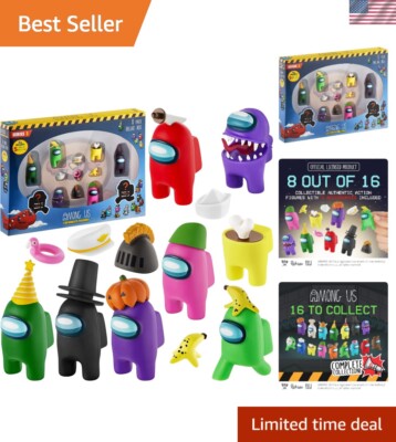 Deluxe Among Us 8-Figure Set with Hidden Impostors & 5 Hats - Collect Them All!