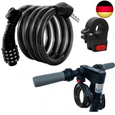 E Roller Schloss,4-stellige Fahrradschloss Kabelschloss Kompatibel für Xiaomi 