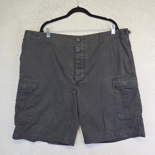 Rothco Pantalones Cortos Para Hombres XL Lote de 2 Negros BDU Militar Carga Bolsillos Cintura Ajustable - Imagen 2 de 18