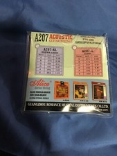 Acoustic guitar strings stainless steel coated copper Alice 207 with pick