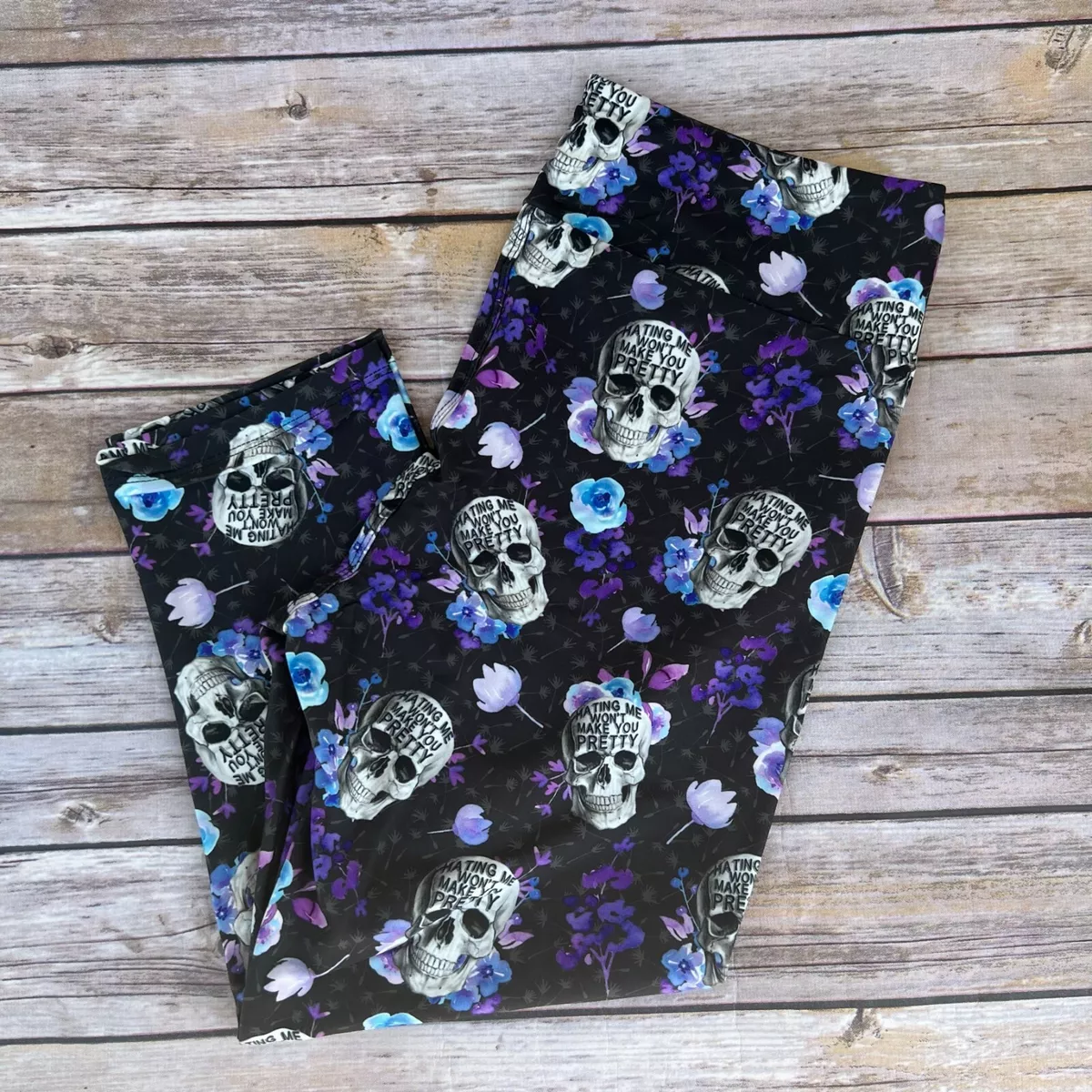 Skull capri leggings sale
