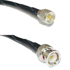 RFC240UF MINI UHF MALE to BNC MALE RF Cable FAST-SHIP LOT