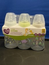 Parents Choice 3 Pack Baby Bottles 5 Oz-New Variety Of Colors Designs