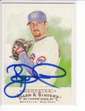 RYAN DEMPSTER SIGNED 2009 TOPPS ALLEN & GINTER NO.34 CARD AUTOGRAPH COA