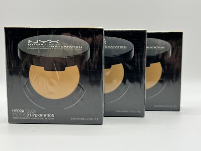 NYX Hydra Touch Cake Powder Foundation HTPF10 Amber Make-up NEW - Lot Of 3