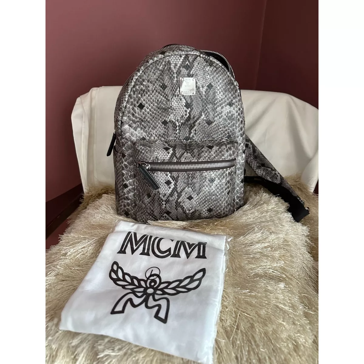 MCM, Bags, Authentic Mcm Backpack