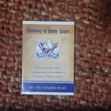 2008 AUST CENTENARY OF RUGBY LEAGUE BULLDOGS  S/A BOOKLET OF 10 MINT 