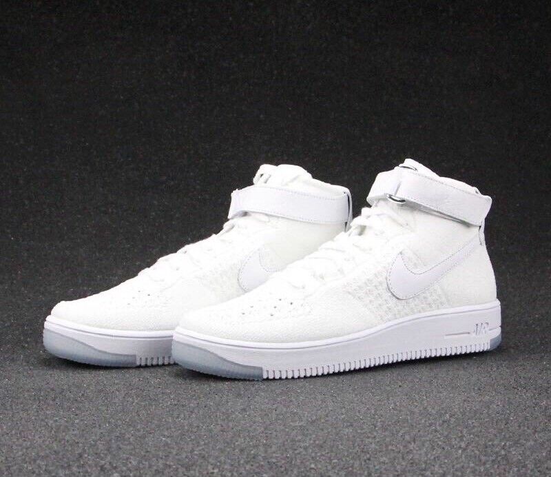 NIKE AIR FORCE 1 ULTRA MID sz 15 Triple White Sneakers Shoes | eBay