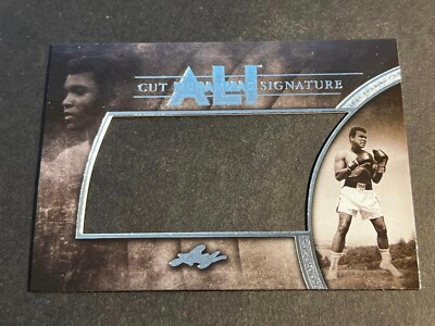 2014 Leaf MISSING CUT SIGNATURE PROOF Two Pieces Muhammad Ali #MA-CS3