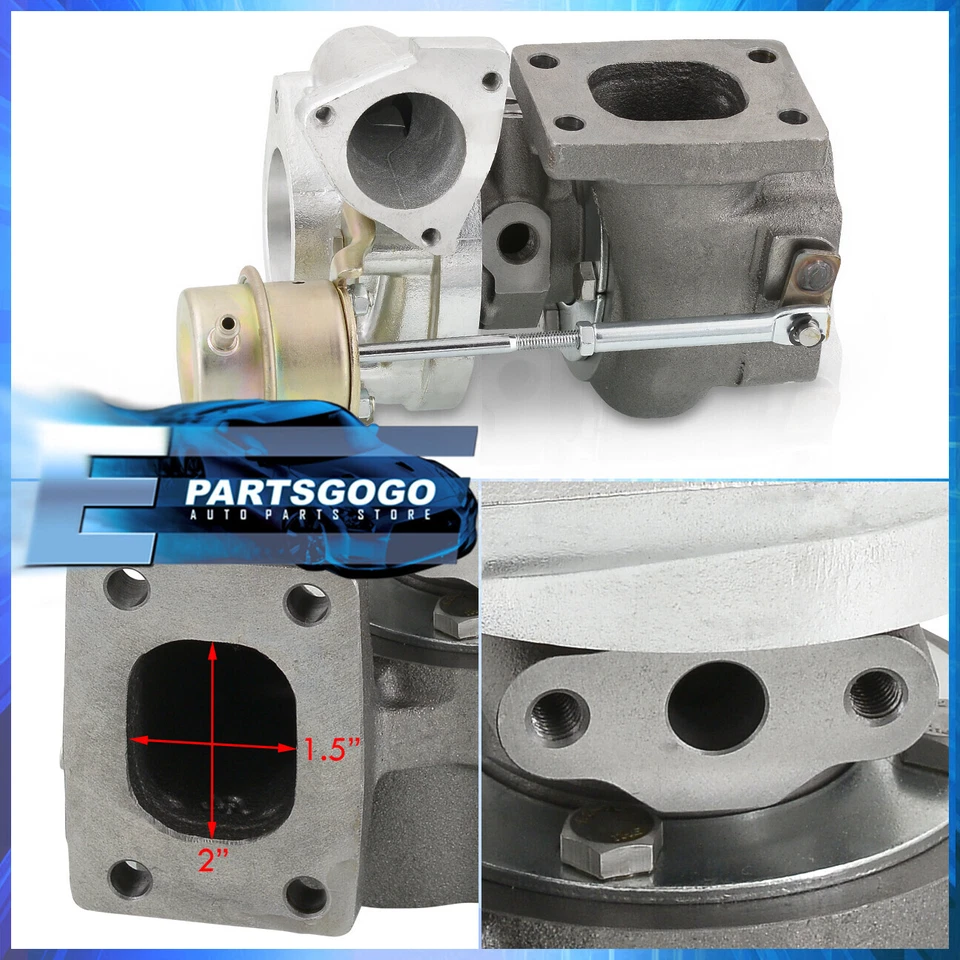 Twin TD04H Turbocharger T25/T28 Turbo TD04-H T25 T28 Flange Boost 7PSI Wastegate - Изображение 3 из 4