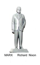 1 Marx reissue Richard Nixon plastic statuette figure made in gray 1/32 scale