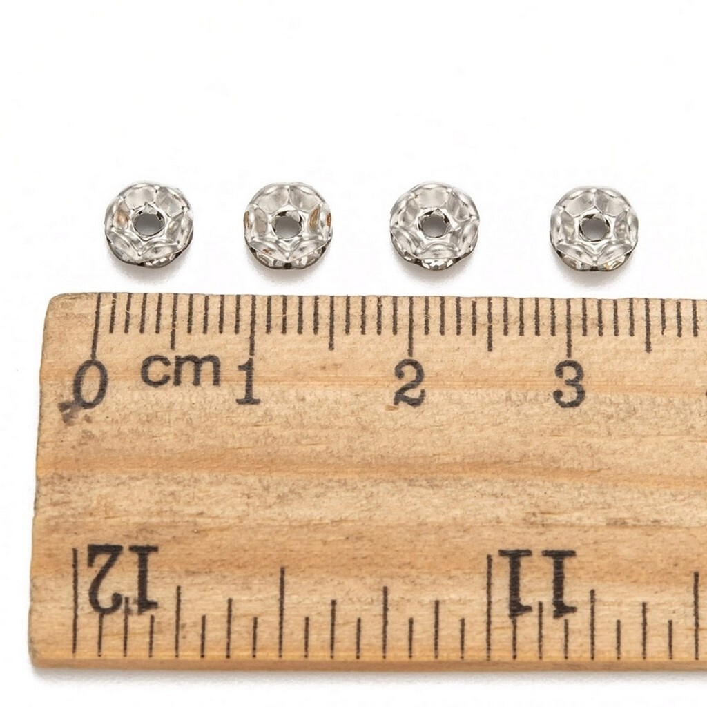 20 pièces rondelles intercalaires en strass transparents dorés 20 pièces rondelles intercalaires en strass transparents dorés