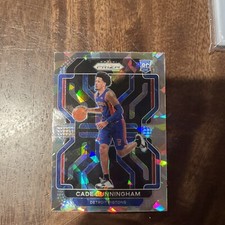 2021-22 Panini Prizm CADE CUNNINGHAM #282 Rookie Cracked Ice Detroit Pistons 🔥
