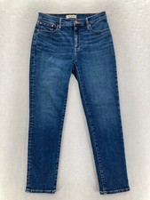 Madewell The Perfect Vintage Jeans Women's 26 Straight Leg Blue Stretch Denim