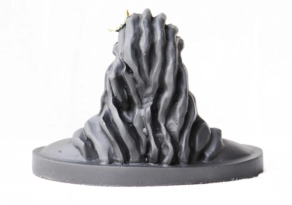 Estátua de microfibra Adiyogi, média, preta, peças pequenas para Home dGold, 1 peça - Imagem 4 de 4