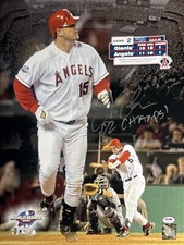 Tim Salmon Signed 16x20 Photo Angels 2002 WS Champs '02 Champs' PSA S45434