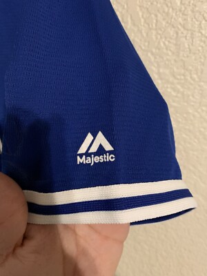 ブルージェイズ メッシュジャージ Lサイズ Majestic MLB Majestic Cool Base Toronto Blue Jays Baseball Jersey 2XL