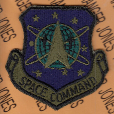 USAF Air Force Space Command AFSPC OD Green BDU ~3'' patch c/e Type A