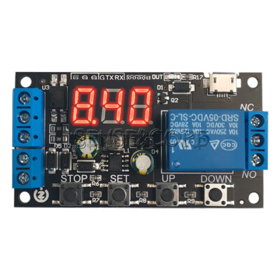 DC 5V/12V/24V Digital LED Cycle Timer Delay Relay Switch Time Relay Module-