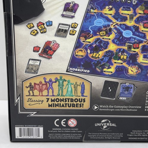 HORRIFIED Universal Studios Monsters Strategy Board Game Dracula Frankenstein - Picture 17 of 24