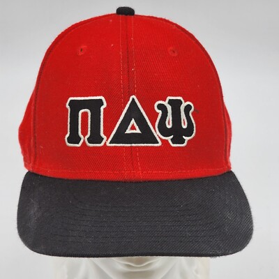 Pi Delta Psi Hat Farternity hat Red Black Otto Adjustable Snapback