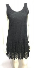 Rag & Bone 2 Barbette LBD Black Lace Mini-Dress Sleeveless Made in USA