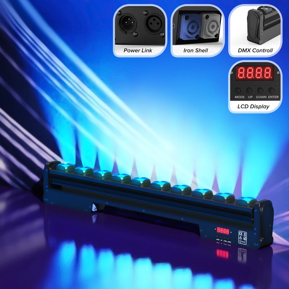 LED 350W Bar Light Wall Wash Light For Club Stage Events Wedding Show Party - Image 3 of 4