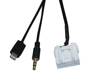 3.5mm AUX Audio Cable Interface Adapter Lead For Mazda 2 3 5 6 MX 5 CX 5 iPhone 