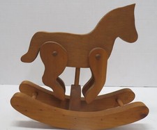 Wooden Rocking Horse, small for home decor