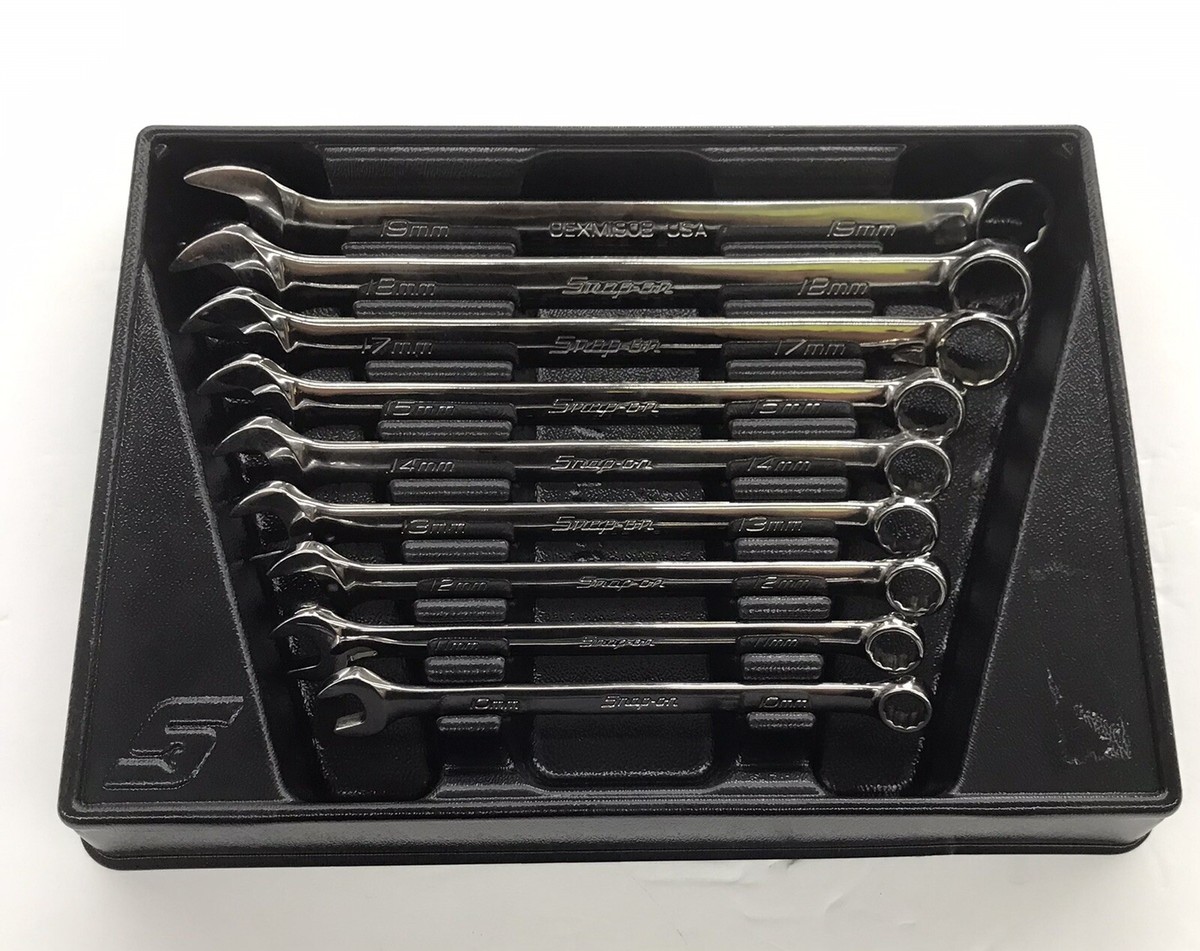 SNAP ON 9PC METRIC 12PT WRENCH SET PAKTY252 10MM-19MM | eBay
