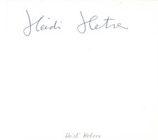 Heidi Hetzer Autogramm signed 16x16 cm Albumblatt