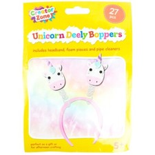 Make Your Own Unicorn Head Boppers Deely Stocking Filler Children Crafts age 5+