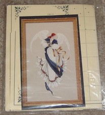 Lavender  Lace Angel of Hope Counted Cross Stitch Pattern - Used - Pretty 