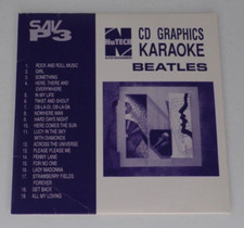 Nutech SAV-P3 Beatles Karaoke CDG 19 Song Disk CD Graphics 2002 Taiwan