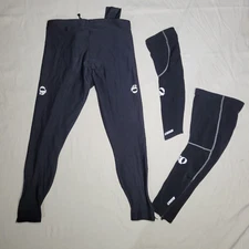 Pearl Izumi Cycling Tights Elite Black Ankle Pull On Tech Pants Women's sleeves