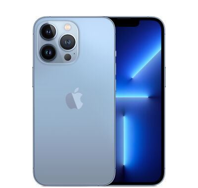 Apple iPhone 13 Pro A2483 Unlocked 128GB Sierra Blue Good | eBay