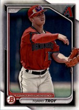 2024 Bowman Base Tommy Troy #BP-76 Arizona Diamondbacks Prospect Baseball Card