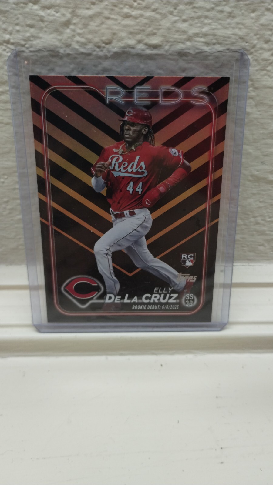 2024 TOPPS UPDATE BASEBALL ELLY DE LA CRUZ ORANGE & BLACK ROOKIE DEBUT #US350