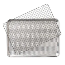 Nordic Ware Prism Half Sheet Pan with Oven-Safe Nonstick Grid