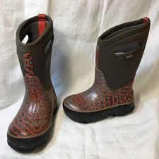 BOGS Insulated Multi-Color Size 10 Girls All Weather Rain Snow Boots Brown