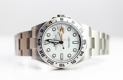 Brand NEW Stickered Rolex Explorer II White 42mm 226570 Mar 2023 FULL SET