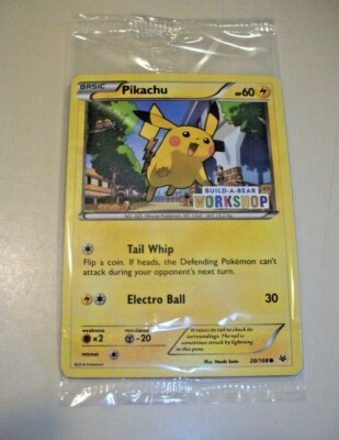 Sealed Pokemon Card Build-A-Bear Workshop Promo ~ Pikachu
