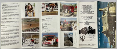 Evanston, Wyoming Street Map and Guide, n.d., circa fine anni '80, vintage - Foto 4 di 6
