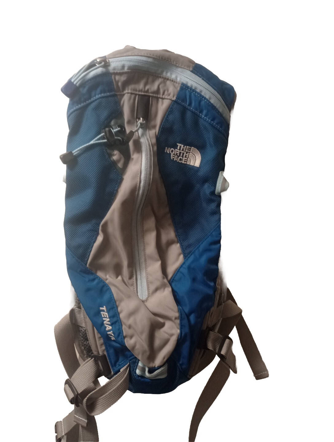 Paquete de hidratación North Face "TENAYA"" azul/gris sin marco sin vejiga excelente estado